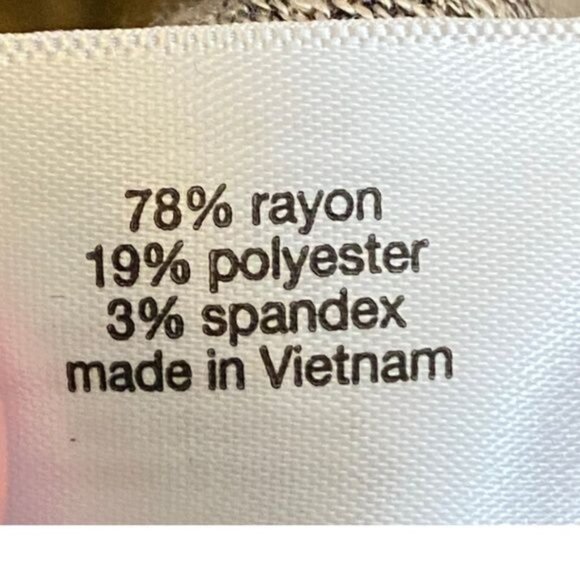 Leopard Print Off-Shoulder Mid-Length Dress With 3/4 Sleeves 10/12 Rayon Blend - Picture 3 of 3